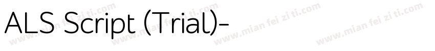 ALS Script (Trial)字体转换